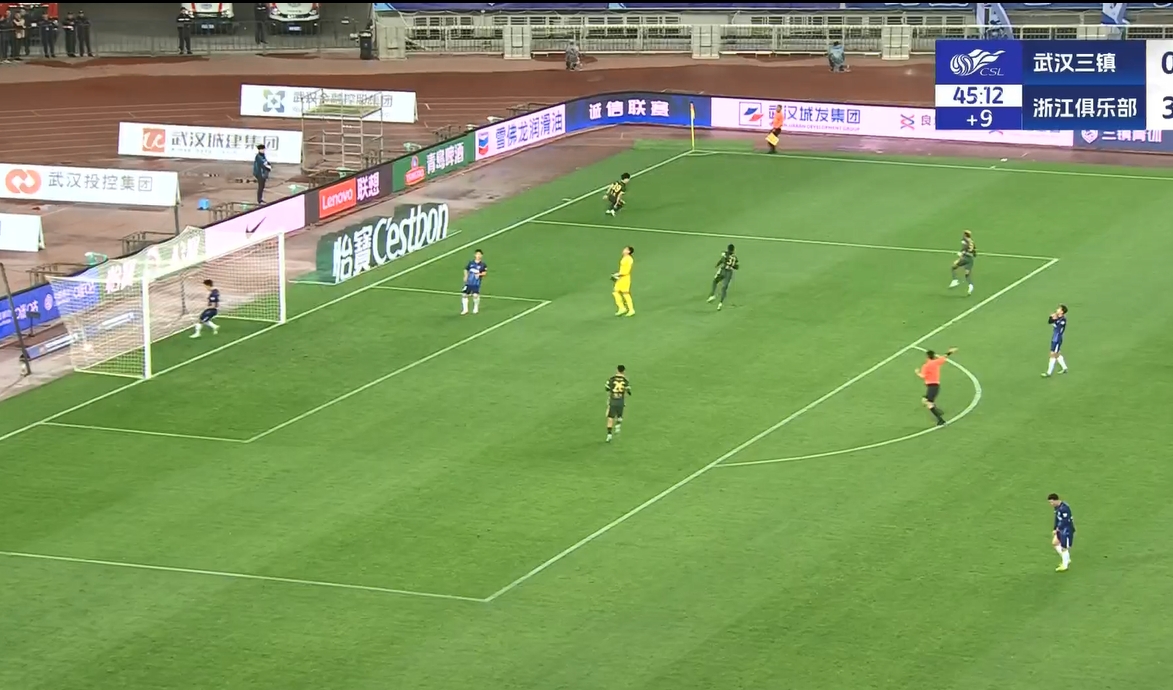 18歲王鈺棟中超處子球！三鎮(zhèn)后防白給，浙江半場4-0領(lǐng)先