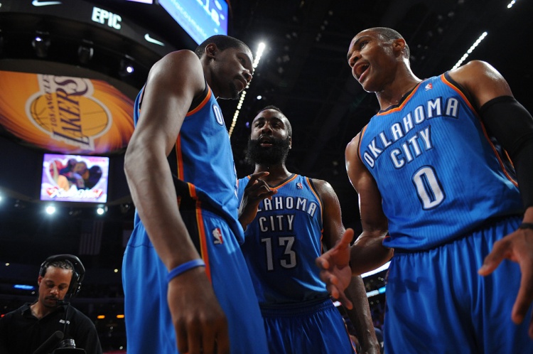 雷霆三少得分全部進(jìn)入歷史前20！他們是NBA歷史最大的如果嗎？